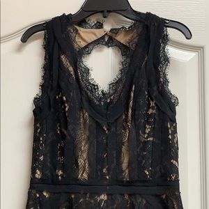 Lace overlay dress